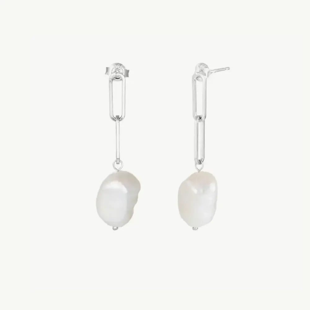 Orecchini a catena con perle barocche - Mila Sola