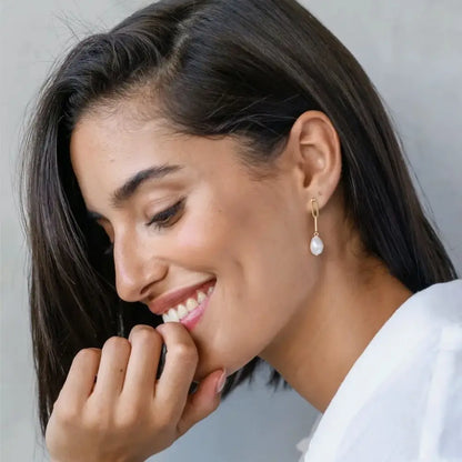 Orecchini a catena con perle barocche - Mila Sola